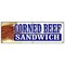 Signmission CORNED BEEF SANDWICH BANNER SIGN beef meat corn deli restaurant B-72 Corned Beef Sandwich - alternate 1